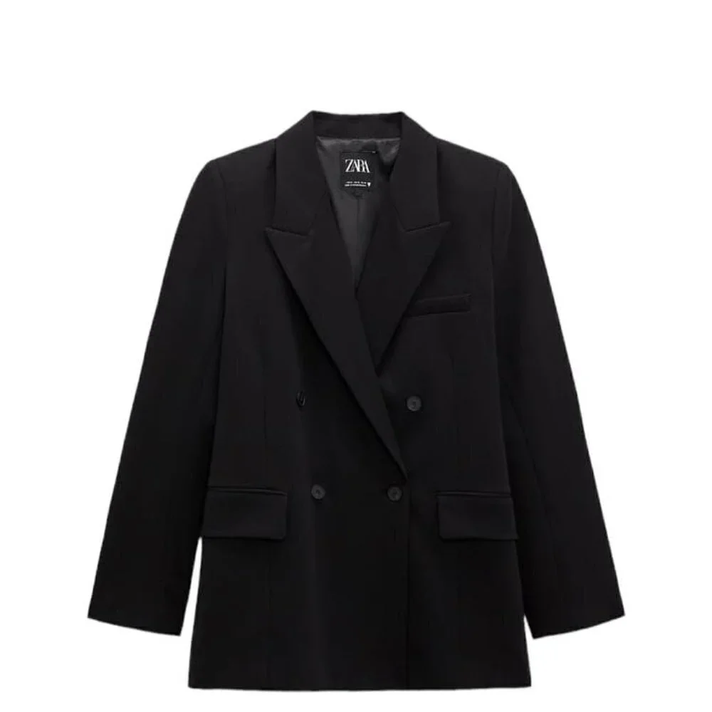 ZARA BASIC BLAZER BLACK SIZE XS  | 9106/187/800